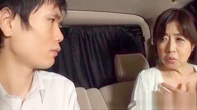 JAV Mature Model Gives Hand Job in Car - Japanese AV