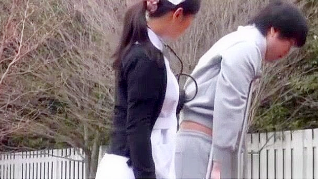 Jap Sex ~ Wild Japanese Nurse Loves Outdoor Action