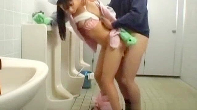 Jav Bathroom Attendant Gives Assistance in the Men's Room - Only on JavPornHD