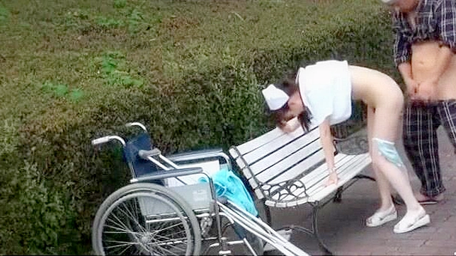 Japanese babe Mai Tsuruta's mind-blowing outdoor nurse JAV clip