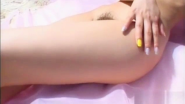 Jav Idol Yua Aida's Naked Trampoline Show with Perky Titties