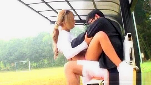 Jav Model Experiences Pleasureful Outdoor Sex with Bigger Man - Must Watch!