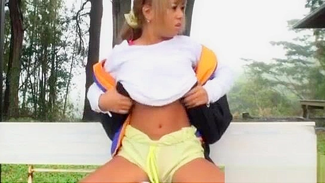 Jav Model Experiences Pleasureful Outdoor Sex with Bigger Man - Must Watch!