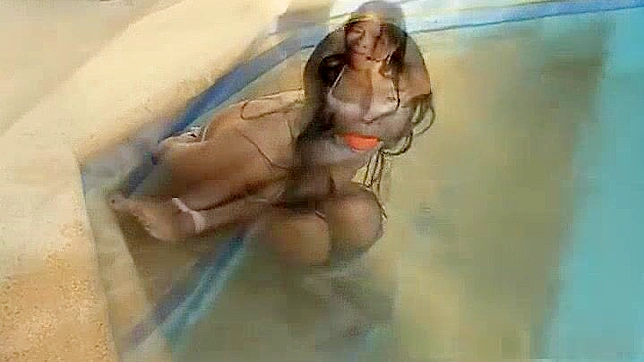 Jav Porn ~ Asian Bondage Slut Bound and Gagged at the Pool