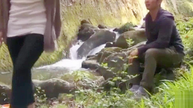 Jap Sex on Riverbank ~ Jap Sexual Encounter Caught on Camera