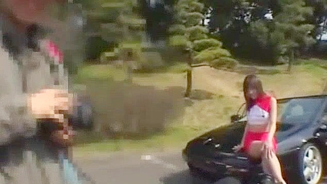 Jyuri Wakabayashi, Japanese Slut in Crazy Car, Outdoor JAV Video