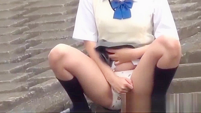 Jav Porn ~ Two Young Japanese Pupils go Head-to-Head in Outdoor Pissing Competition