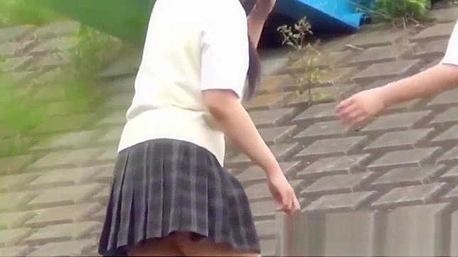 Jav Porn ~ Two Young Japanese Pupils go Head-to-Head in Outdoor Pissing Competition