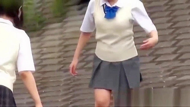 Jav Porn ~ Two Young Japanese Pupils go Head-to-Head in Outdoor Pissing Competition