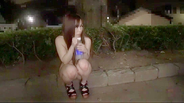 Japanese Pornstar Megu Hazuki in Hot Outdoor Masturbation Scene