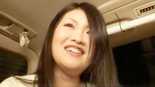 Jav Porn ~ Cute Japanese Model Sucks Hot Cock in POV Backseat Blowjob