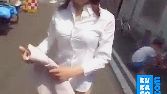 Jav ~ Japanese Girl Strips Naked In Crowded Area – Shocking Video