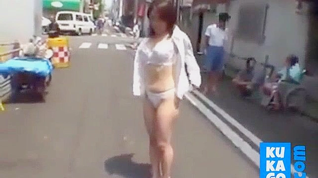 Jav ~ Japanese Girl Strips Naked In Crowded Area – Shocking Video