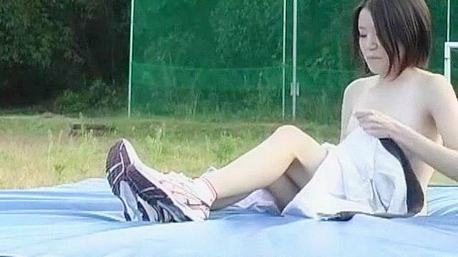 Horny Japanese Pornstar Natsumi Miyamae Fingering Her Pussy in Exotic Sports JAV Movie