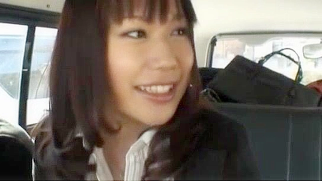 Japanese Office Lady Kasumi Uemura Gets Kinky with Car Sex - JAV Porn Video