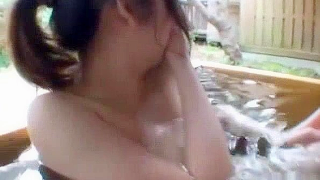 Jav Lesbian Foreplay in Japanese Onsen Bath ~ Subtitled Outdoor Pleasure