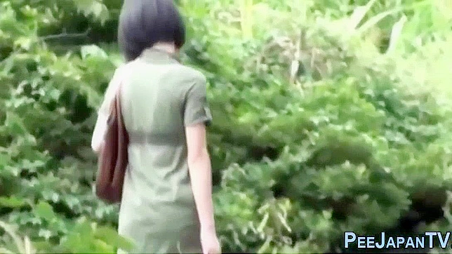 Japanese Pissing Fetish In Weird Public Park