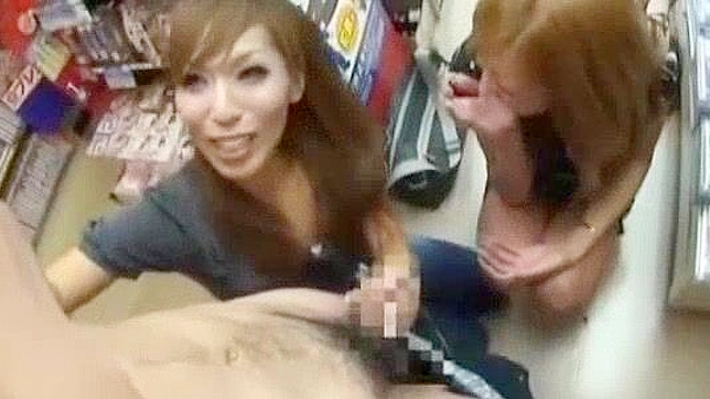 Japanese babe Sena Arisawa and Mina Yumeno's steamy JAV scene goes public