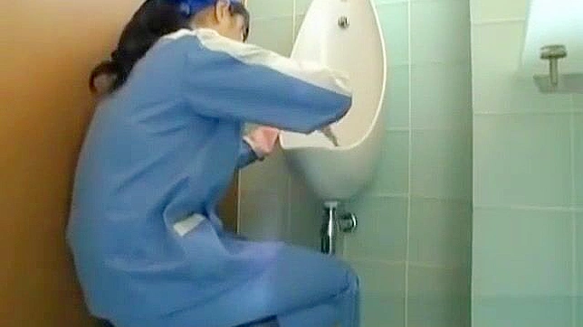 Jav Toilet Attendant ~ Asian Beauty Cleans Wrong Part1 - Exclusive Porn Video