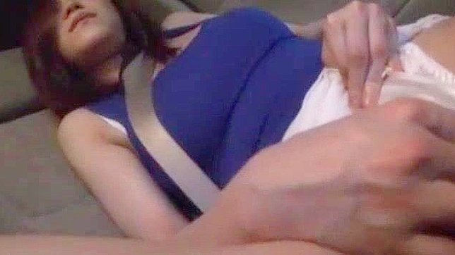 Japanese Pornstar Riho Kobayashi in Exclusive Solo JAV Scene in Car