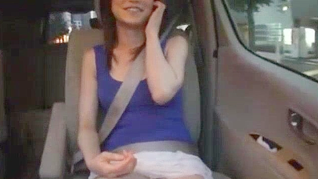 Japanese Pornstar Riho Kobayashi in Exclusive Solo JAV Scene in Car