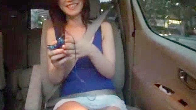 Japanese Pornstar Riho Kobayashi in Exclusive Solo JAV Scene in Car