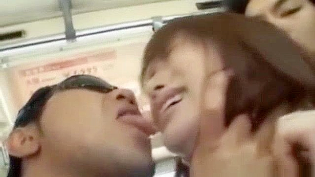 Slutty JAV babe fucks hard in public, screaming for more!