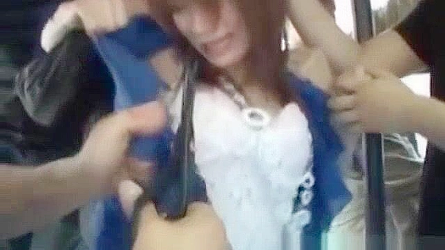 Slutty JAV babe fucks hard in public, screaming for more!