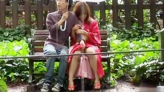 Jav Porn Video ~ Asian Babe in Kimono Enjoys Outdoor Fun