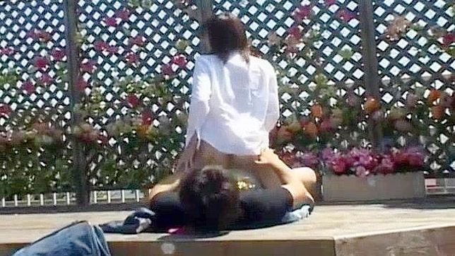 Jap girl gets fucked hard in public - outdoor sex video