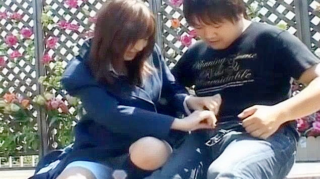 Jap girl gets fucked hard in public - outdoor sex video