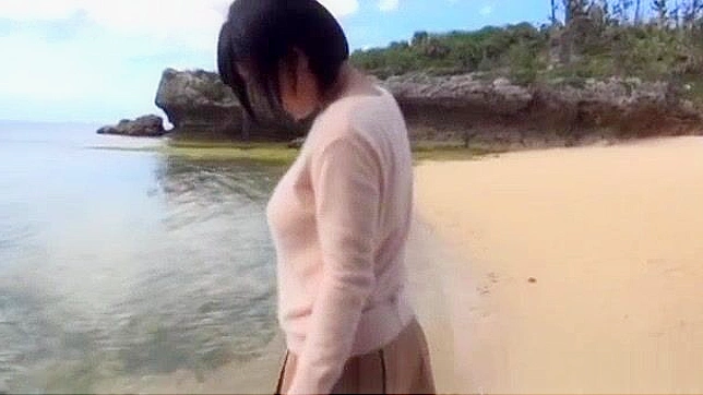 Jap Teen Kazari Hanasaki Gets Fucked on Beach