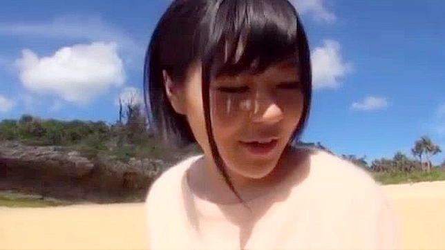 Jap Teen Kazari Hanasaki Gets Fucked on Beach