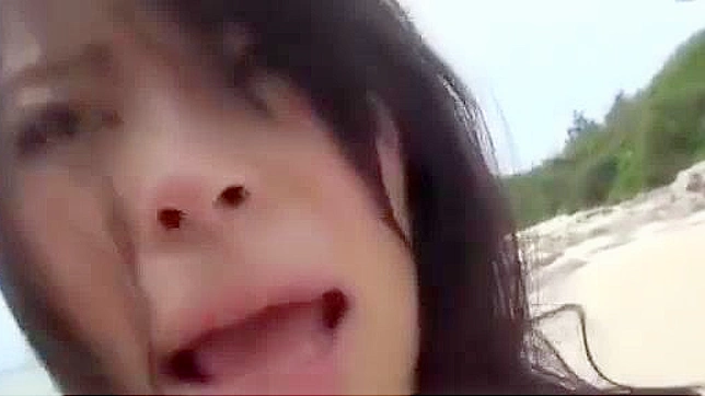 Japanese Pornstar Kyouko Maki Busts Out Big Tits During Outdoor Sex