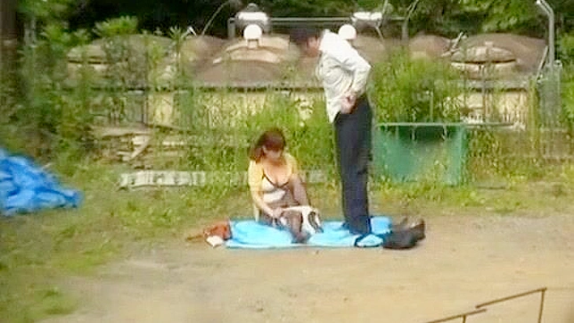 Jav Couple's Outdoor Sexcapade with Intense Penetration and Sweet Release
