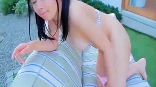 Jav Masturbation Scene ~ Adorable Japanese Girl Pleasures Herself Outdoors