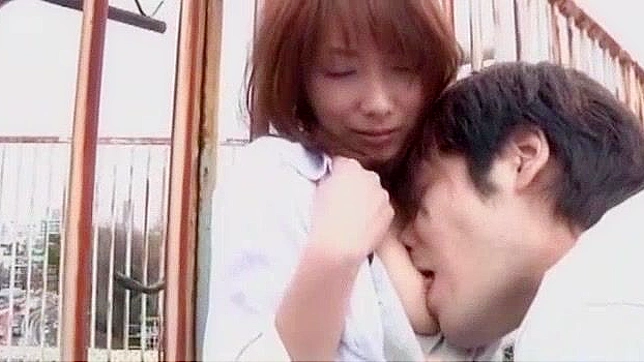 Japanese slut Yua Kisaki in Horny Fingering, Outdoor JAV video