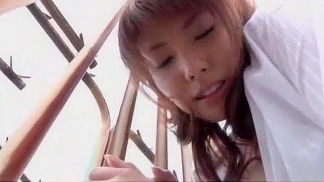 Japanese slut Yua Kisaki in Horny Fingering, Outdoor JAV video