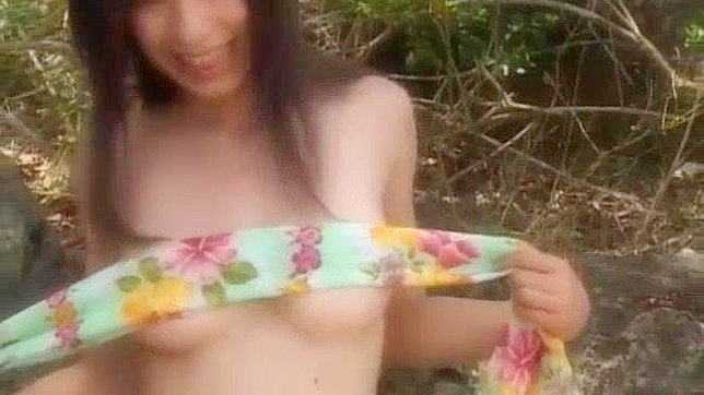 Japanese Pornstar Kaho Kasumi's Exotic Big Tits in Outdoor JAV Scene