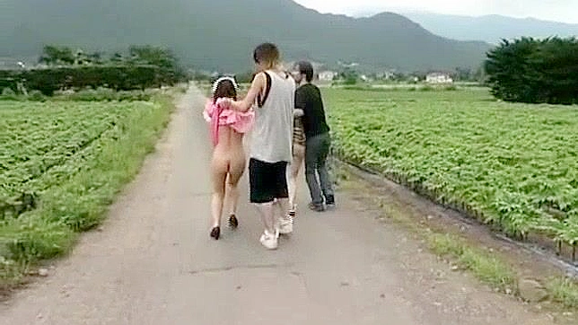 JAV Star in Insane Group Sex Scene with Multiple Partners Outdoors