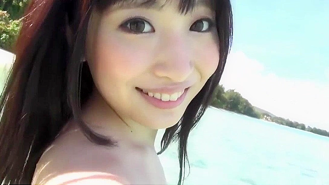 Jav Ayame's Ocean Tease ~ Japanese Beauty's Sensual Beach Encounter