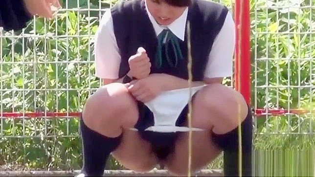 JAV HD ~ Japanese Teenagers Peeing - Extreme Wetting in Public