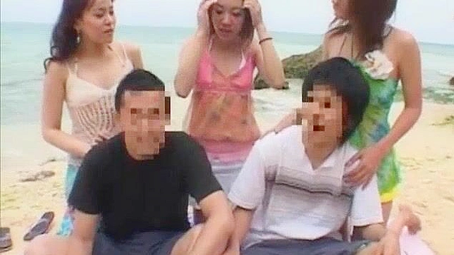 Japanese Girls Executing Extreme Group Sex in Outdoor JAV Video