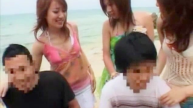 Japanese Girls Executing Extreme Group Sex in Outdoor JAV Video