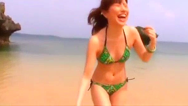 Hot Japanese Pornstar Miu Fujisawa in Crazy Beach, Cunnilingus JAV Video