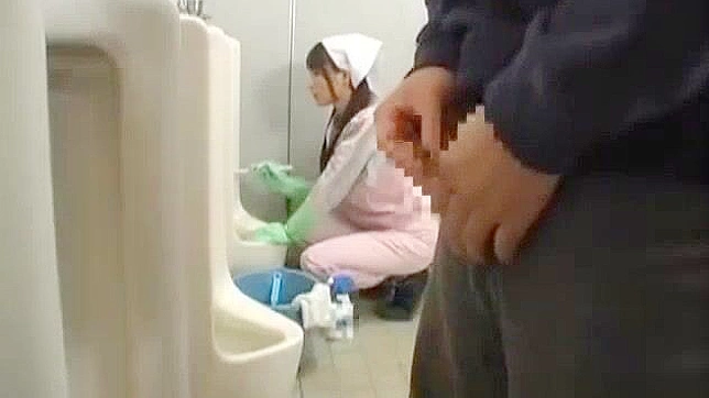 Japanese Bathroom Attendant in Naughty Encounter - Part 4 ~ Asian Porn Video