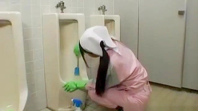 Japanese Bathroom Attendant in Naughty Encounter - Part 4 ~ Asian Porn Video