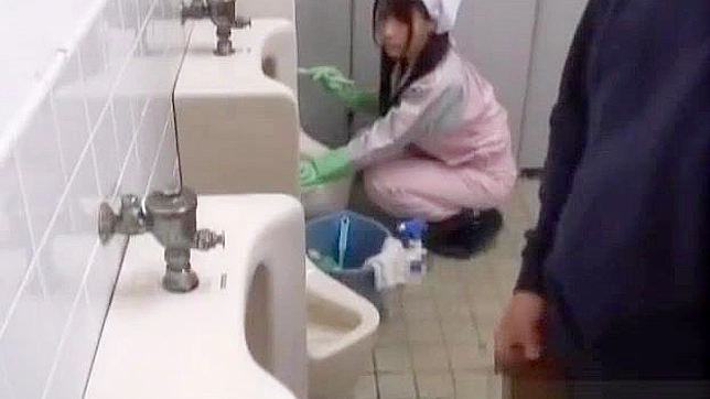 Japanese Bathroom Attendant in Naughty Encounter - Part 4 ~ Asian Porn Video