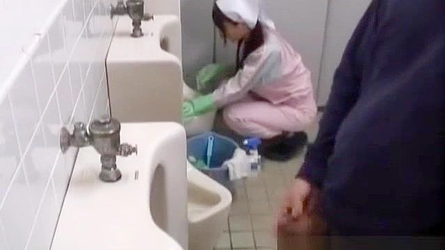 Japanese Bathroom Attendant in Naughty Encounter - Part 4 ~ Asian Porn Video