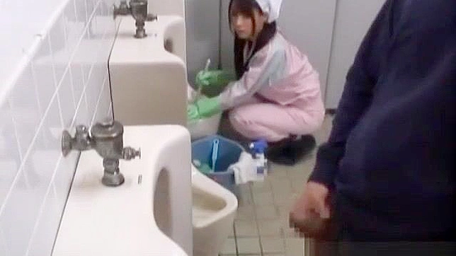 Japanese Bathroom Attendant in Naughty Encounter - Part 4 ~ Asian Porn Video